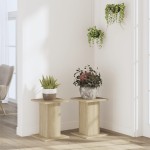 vidaXL Suporturi plante 2 buc. stejar sonoma 30x30x40cm lemn prelucrat vidaXL Suporturi plante 2 buc. stejar sonoma 30x30x40cm lemn prelucrat