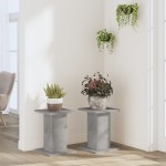 vidaXL Suport de plante, 2 buc., gri beton, 30x30x40 cm lemn prelucrat vidaXL Suport de plante, 2 buc., gri beton, 30x30x40 cm lemn prelucrat