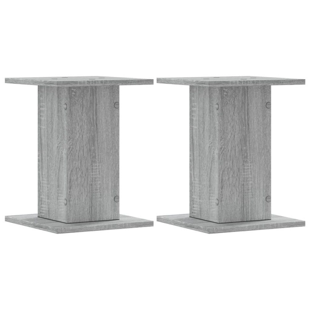 vidaXL Suporturi de plante 2 buc. gri sonoma 30x30x40 lemn prelucrat