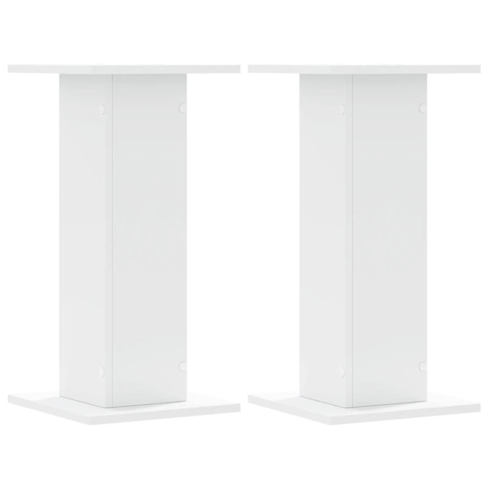 vidaXL Suporturi de plante, 2 buc., alb, 30x30x60 cm, lemn prelucrat