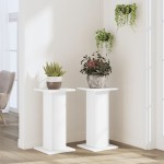 vidaXL Suporturi de plante, 2 buc., alb, 30x30x60 cm, lemn prelucrat vidaXL Suporturi de plante, 2 buc., alb, 30x30x60 cm, lemn prelucrat
