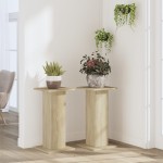 vidaXL Suporturi de plante 2 buc. sonoma 30x30x60 cm lemn prelucrat vidaXL Suporturi de plante 2 buc. sonoma 30x30x60 cm lemn prelucrat
