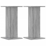 vidaXL Suporturi de plante 2 buc. gri sonoma 30x30x60cm lemn prelucrat vidaXL Suporturi de plante 2 buc. gri sonoma 30x30x60cm lemn prelucrat