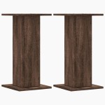 vidaXL Suporturi de plante 2 buc. stejar maro 30x30x60cm lemn compozit vidaXL Suporturi de plante 2 buc. stejar maro 30x30x60cm lemn compozit