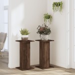 vidaXL Suporturi de plante 2 buc. stejar maro 30x30x60cm lemn compozit vidaXL Suporturi de plante 2 buc. stejar maro 30x30x60cm lemn compozit