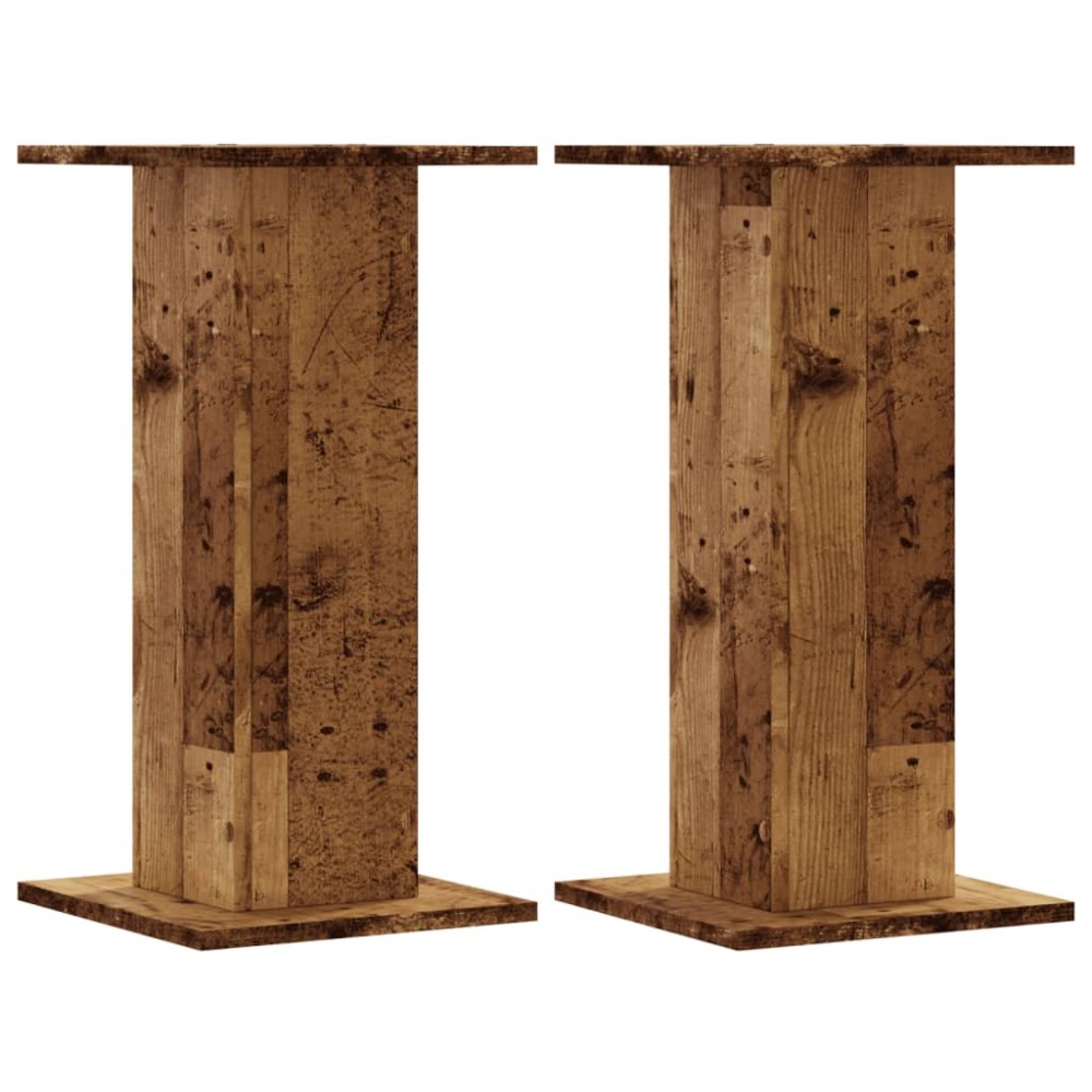 vidaXL Suporturi de plante 2 buc. lemn vechi 30x30x60cm lemn prelucrat