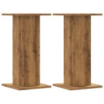 vidaXL Suporturi de plante, 2 buc., stejar artizanal, 30x30x60cm, lemn vidaXL Suporturi de plante, 2 buc., stejar artizanal, 30x30x60cm, lemn