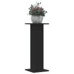 vidaXL Suporturi de plante, 2 buc., negru, 30x30x80 cm, lemn prelucrat vidaXL Suporturi de plante, 2 buc., negru, 30x30x80 cm, lemn prelucrat
