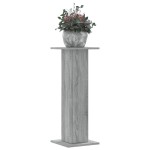 vidaXL Suporturi de plante 2 buc. gri sonoma 30x30x80cm lemn prelucrat vidaXL Suporturi de plante 2 buc. gri sonoma 30x30x80cm lemn prelucrat