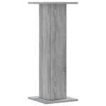 vidaXL Suporturi de plante 2 buc. gri sonoma 30x30x80cm lemn prelucrat vidaXL Suporturi de plante 2 buc. gri sonoma 30x30x80cm lemn prelucrat