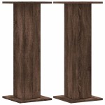 vidaXL Suporturi plante 2 buc. maro stejar 30x30x80 cm lemn prelucrat vidaXL Suporturi plante 2 buc. maro stejar 30x30x80 cm lemn prelucrat