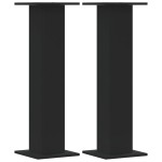 vidaXL Suporturi de plante, 2 buc., negru, 30x30x95 cm, lemn prelucrat vidaXL Suporturi de plante, 2 buc., negru, 30x30x95 cm, lemn prelucrat