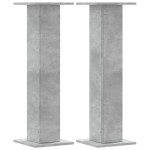 vidaXL Suport de plante, 2 buc., gri beton, 30x30x95 cm lemn prelucrat vidaXL Suport de plante, 2 buc., gri beton, 30x30x95 cm lemn prelucrat