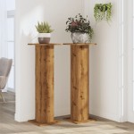 vidaXL Suporturi de plante, 2 buc., stejar artizanal, 30x30x95cm, lemn