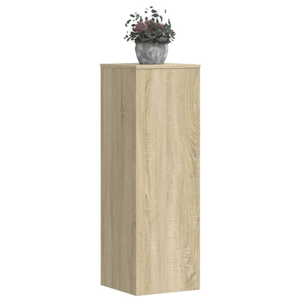 vidaXL Suporturi plante 2 buc stejar sonoma 33x33x100cm lemn prelucrat