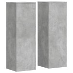 vidaXL Suporturi plante 2 buc. gri beton 33x33x100 cm lemn prelucrat vidaXL Suporturi plante 2 buc. gri beton 33x33x100 cm lemn prelucrat