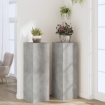 vidaXL Suporturi plante 2 buc. gri beton 33x33x100 cm lemn prelucrat vidaXL Suporturi plante 2 buc. gri beton 33x33x100 cm lemn prelucrat