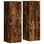 vidaXL Suporturi de plante 2 buc. stejar fumuriu 33x33x100 cm lemn vidaXL Suporturi de plante 2 buc. stejar fumuriu 33x33x100 cm lemn