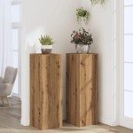 vidaXL Suporturi plante, 2 buc., stejar artizanal, 33x33x100 cm, lemn vidaXL Suporturi plante, 2 buc., stejar artizanal, 33x33x100 cm, lemn