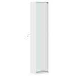 vidaXL Dulap înalt cu LED alb 41,5x32,5x200 cm lemn prelucrat vidaXL Dulap înalt cu LED alb 41,5x32,5x200 cm lemn prelucrat