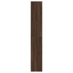 vidaXL Dulap înalt cu LED stejar maro 41,5x32,5x200 cm lemn prelucrat vidaXL Dulap înalt cu LED stejar maro 41,5x32,5x200 cm lemn prelucrat
