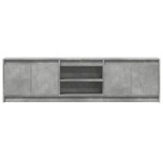 vidaXL Dulap TV cu LED, gri beton, 180x34x50 cm, lemn prelucrat