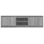 vidaXL Dulap TV cu LED, gri sonoma, 180x34x50 cm, lemn prelucrat