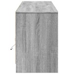 vidaXL Dulap TV cu LED, gri sonoma, 180x34x50 cm, lemn prelucrat