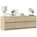 vidaXL Dulap TV, stejar sonoma, 140x34x50 cm, lemn compozit vidaXL Dulap TV, stejar sonoma, 140x34x50 cm, lemn compozit