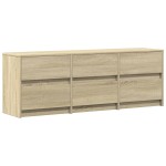 vidaXL Dulap TV, stejar sonoma, 140x34x50 cm, lemn compozit vidaXL Dulap TV, stejar sonoma, 140x34x50 cm, lemn compozit