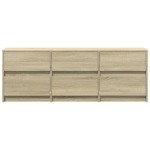 vidaXL Dulap TV, stejar sonoma, 140x34x50 cm, lemn compozit vidaXL Dulap TV, stejar sonoma, 140x34x50 cm, lemn compozit