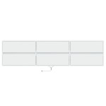 vidaXL Comodă TV de perete cu lumini LED, alb, 180x31x45 cm vidaXL Comodă TV de perete cu lumini LED, alb, 180x31x45 cm