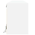 vidaXL Comodă TV de perete cu lumini LED, alb, 180x31x45 cm vidaXL Comodă TV de perete cu lumini LED, alb, 180x31x45 cm