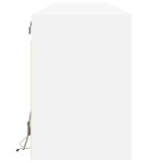 vidaXL Comodă TV de perete cu lumini LED, alb, 180x31x45 cm vidaXL Comodă TV de perete cu lumini LED, alb, 180x31x45 cm
