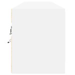 vidaXL Comodă TV de perete cu lumini LED, alb, 180x31x38 cm vidaXL Comodă TV de perete cu lumini LED, alb, 180x31x38 cm