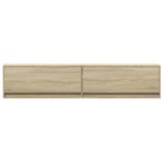 vidaXL Dulap TV de perete cu lumini LED, stejar sonoma, 180x31x38 cm vidaXL Dulap TV de perete cu lumini LED, stejar sonoma, 180x31x38 cm
