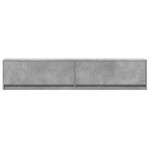 vidaXL Comodă TV de perete cu lumini LED, gri beton, 180x31x38 cm vidaXL Comodă TV de perete cu lumini LED, gri beton, 180x31x38 cm