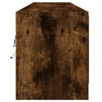vidaXL Dulap TV de perete cu lumini LED, stejar fumuriu, 180x31x38 cm vidaXL Dulap TV de perete cu lumini LED, stejar fumuriu, 180x31x38 cm