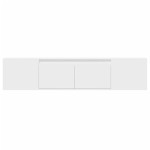 vidaXL Dulap TV de perete cu lumini LED, alb, 180x31x39,5 cm vidaXL Dulap TV de perete cu lumini LED, alb, 180x31x39,5 cm