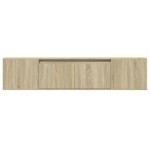 vidaXL Dulap TV de perete cu lumini LED, stejar sonoma, 180x31x39,5 cm vidaXL Dulap TV de perete cu lumini LED, stejar sonoma, 180x31x39,5 cm