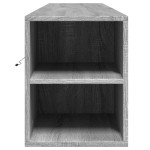 vidaXL Comodă TV de perete cu lumini LED, gri sonoma, 180x31x39,5 cm vidaXL Comodă TV de perete cu lumini LED, gri sonoma, 180x31x39,5 cm