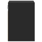 vidaXL Noptiere montate pe perete cu lumini LED, 2 buc., negru vidaXL Noptiere montate pe perete cu lumini LED, 2 buc., negru