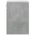 vidaXL Noptieră montată pe perete cu lumini LED, gri beton