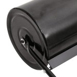 vidaXL Tăvălug gazon de grădină, cleme de aerisire, negru, 63 L, fier vidaXL Tăvălug gazon de grădină, cleme de aerisire, negru, 63 L, fier