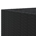vidaXL Set mobilier de grădină cu perne, 9 piese, negru, poliratan vidaXL Set mobilier de grădină cu perne, 9 piese, negru, poliratan