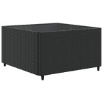 vidaXL Set mobilier de grădină cu perne, 7 piese, negru, poliratan vidaXL Set mobilier de grădină cu perne, 7 piese, negru, poliratan