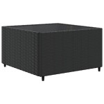 vidaXL Set mobilier de grădină cu perne, 7 piese, negru, poliratan vidaXL Set mobilier de grădină cu perne, 7 piese, negru, poliratan
