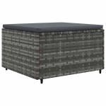 vidaXL Set mobilier de grădină cu perne, 8 piese, gri, poliratan vidaXL Set mobilier de grădină cu perne, 8 piese, gri, poliratan