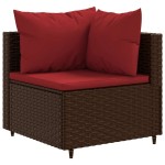 vidaXL Set mobilier de grădină cu perne, 8 piese, maro, poliratan vidaXL Set mobilier de grădină cu perne, 8 piese, maro, poliratan