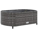 vidaXL Set canapea de grădină cu perne, 5 piese, gri, poliratan